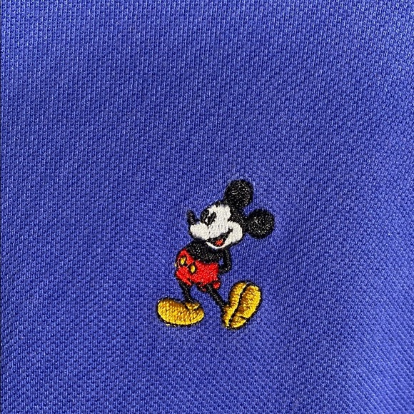 Disney Parks Mickey Mouse Polo Shirt Men’s Size L Purple Embroidered Classic Fit - Picture 4 of 6